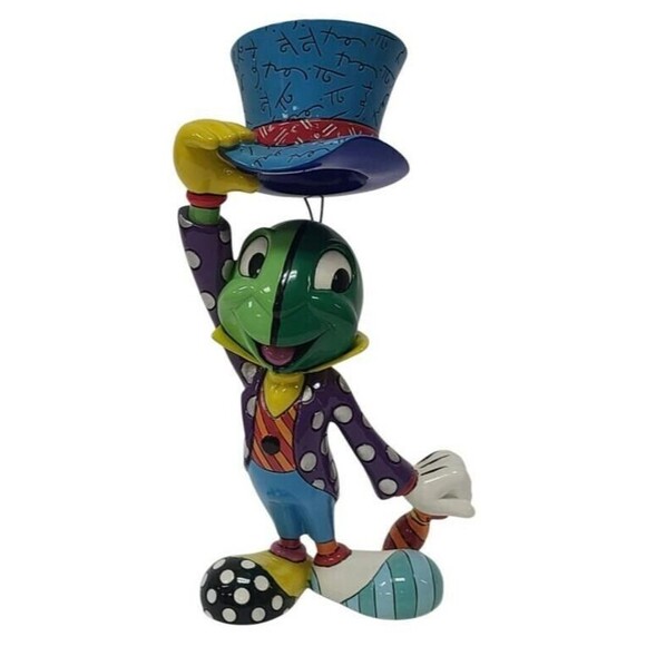 Jiminy cricket figurine by Romero Britto. 2011 8 inches